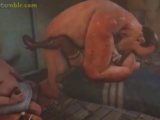 Lulu fucked hard in 3D monster xxx video animation