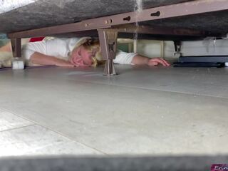 Stepmom gets Fucked While Stuck Under the Bed: Free Porn 1d